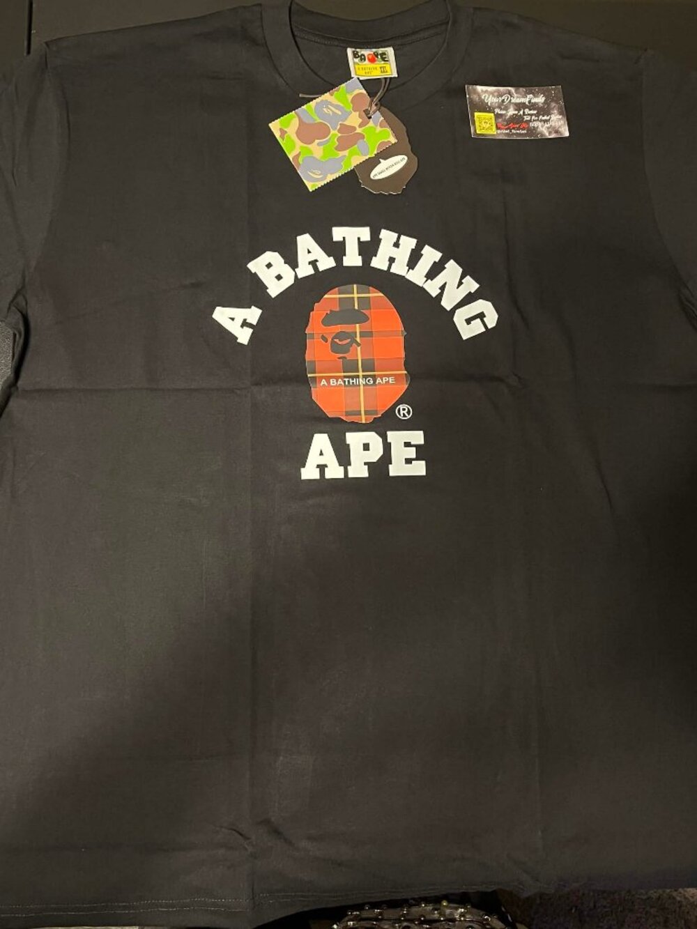 BAPE Plaid Ape Head T-Shirt